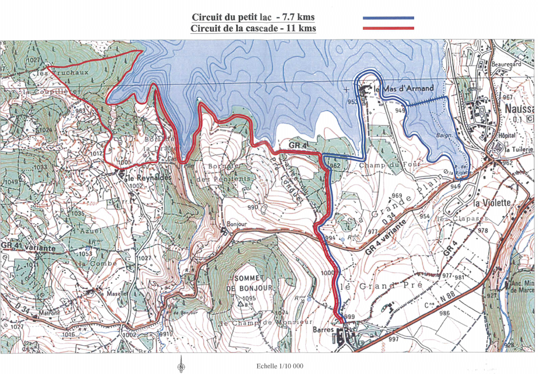 Deux circuits randos au depart du domaine